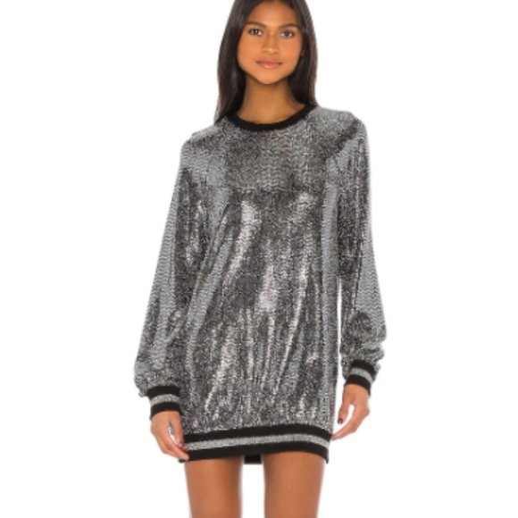 Pam & Gela Dresses & Skirts - Pam & Gela Mirror Ball Slouchy Sequin Dress NWT